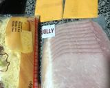 Hình bước làm 1 của món Bánh Mì Double Cheese Siêu Nhanh Với Thịt Nguội