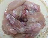 A picture of step 1 of Chicken stock.