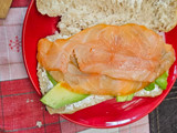 Sándwich de salmón