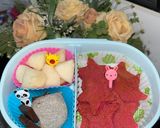 Foto langkah ke 6 dari resep PANCAKE BUAH NAGA / DRAGON FRUIT PANCAKES.