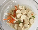 Foto langkah ke 2 dari resep Bakwan Sosis Ayam.