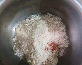 A picture of step 1 of Pink green Farali Surprise.