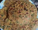 A picture of step 4 of Leftover Dal Thepla.
