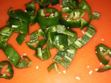 Redondo en salsa de zanahoria y uvas pasas