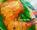 Hình bước làm 3 của món Đùi gà nướng nồi chiên không dầu gồm má và đùi gà (da gà,thịt gà và xương gà)