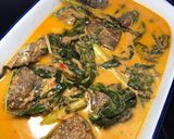 Foto langkah ke 7 dari resep Gulai Tongkol dan Pucuk Ubi.
