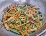 A picture of step 3 of Grilled paneer sizzler with Makhni sauce.