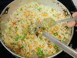 Quick Herb Rice For Tiffin