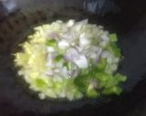 A picture of step 1 of Paneer Schezwan frenki.