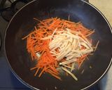 A picture of step 2 of Taiwanese Hot and Sour Soup.