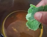 A picture of step 3 of Ginger Kashayam for cough and cold.