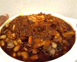 A picture of step 6 of Unpeeled Ginger Ewa Agoyin Sauce.