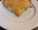 Une image de l'étape 5 de Quiche sans pâte poireaux, courgettes, lardons, feta.