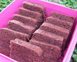 Foto langkah ke 10 dari resep Brownis Kukus Lembut.