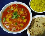 A picture of step 4 of Spicy Potato and Onion Curry.