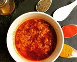 A picture of step 4 of Raw Mango Pickle with Panch Phoron Flavour.