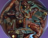 A picture of step 1 of Rajasthani Laal Maans Curry (Rajasthani Royal Mutton curry).
