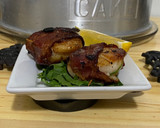 A picture of step 4 of Bacon Wrapped Scallops.