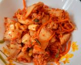 Hình bước làm 1 của món Cơm chiên kim chi