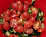A picture of step 3 of My Cucumber Caprese Salad.