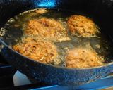 A picture of step 4 of Red Amaranth Fritters.