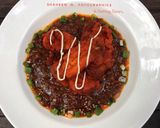 A picture of step 6 of Chicken Manchurian.