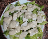 Foto del paso 3 de la receta: Ensalada de pollo y aderezo de almendras