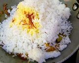 A picture of step 7 of Paneer Vegetable Biryani with Saffron Milk.