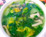 Hình bước làm 4 của món Canh chay nấm đùi gà,bông bí,mồng tơi và mướp