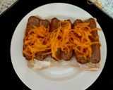 A picture of step 2 of My Sausage Sandwich 😀.