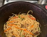 A picture of step 6 of Beef stirfry pasta | spaghetti.