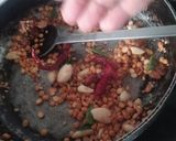 A picture of step 2 of Mysore Masala Dosa with Mysore Chutney.