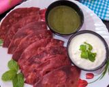 A picture of step 8 of Beetroot Paratha.