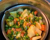 A picture of step 1 of Pav Bhaji Pizza.