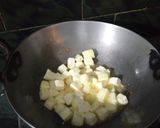 A picture of step 2 of Green Corn Paneer.