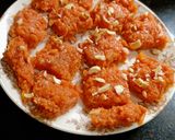 A picture of step 9 of Orange Burfi.