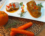 Foto del paso 5 de la receta: Solomillo en salsa de naranja 🍊 y zanahoria🥕