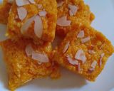 A picture of step 3 of Mango kalakand.
