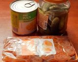 Une image de l'étape 1 de Salade cornichons, abricots secs.