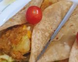 A picture of step 2 of Veggie kebab franky.