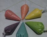 Foto langkah ke 6 dari resep Lidah kucing rainbow simpel.