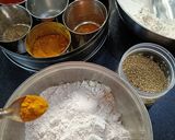 A picture of step 2 of Methi Aloo paratha.