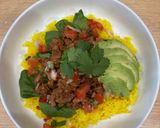 A picture of step 4 of Japanese Taco Rice.