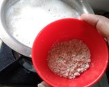 A picture of step 5 of Makhana kheer.