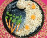 A picture of step 4 of Butter Garlic Rice.