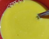 A picture of step 1 of Caramel Custard.