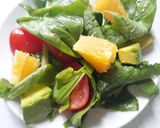 Hình bước làm 7 của món Salad rau bina trái cây