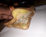 A picture of step 2 of Cheese infused french toast.