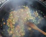 Foto del paso 9 de la receta: Sopa de marisco congelado y fresco con fondo de cebolletas