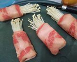 Foto langkah ke 1 dari resep Slice beef enoki.